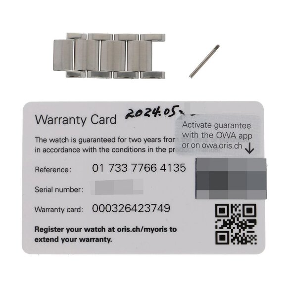 ORIS 01 733 7766 Aquis date Navy SS AT - Picture 9 of 9